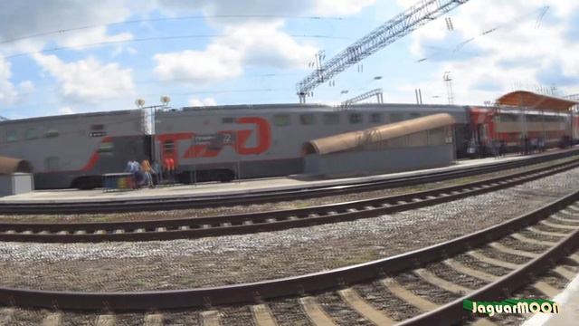 ЭП20-043 и ЭП20-052 с пассажирскими поездами [EP20-043 and EP20-052 with passenger trains] смотреть онлайн