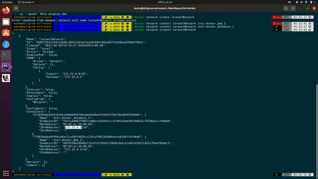 Docker Network Create - MySQL Connection - Laravel Migration смотреть онлайн