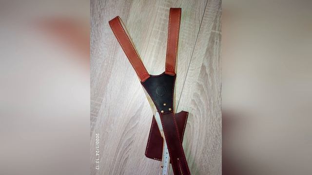 Подтяжки мужские из кожи,с чехлом для смартфона,без слов.Mens suspenders. смотреть онлайн
