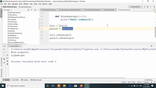 [HINDI] BIT-PY Beginner's Python Course | Part #35 | Polymorphism смотреть онлайн