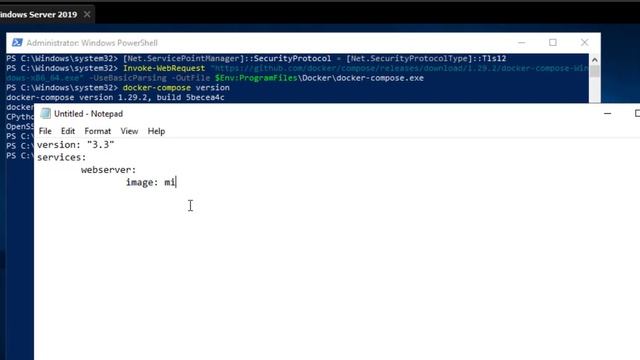 How to install and run docker compose on Windows Server 2019 смотреть онлайн