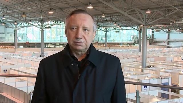 Александр Беглов проверил строительную готовность временного госпиталя в «Ленэкспо» смотреть онлайн