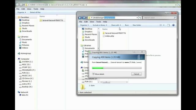 Setting up Laravel on WAMP local server смотреть онлайн