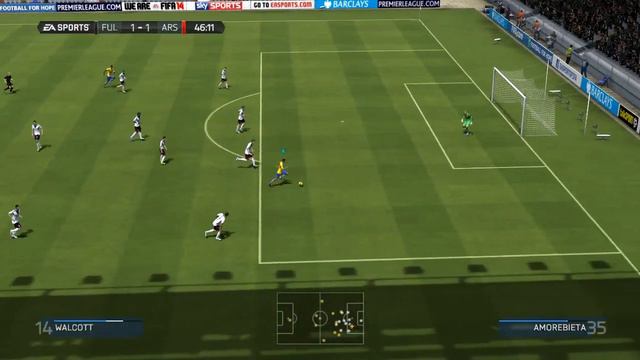 Fifa 14 Чемпионат Англии FULHAM FC VS ARSENAL FC № 5 смотреть онлайн