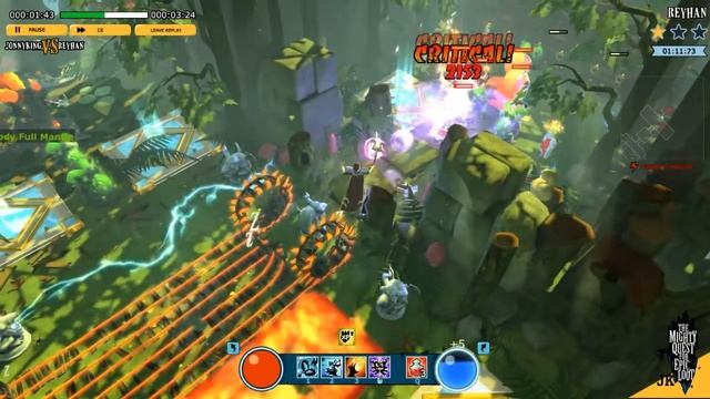 Let's play gameplay for The Mighty Quest For Epic Loot ( TMQFEL ) - JonnyKing vs Reyhan(1) смотреть онлайн
