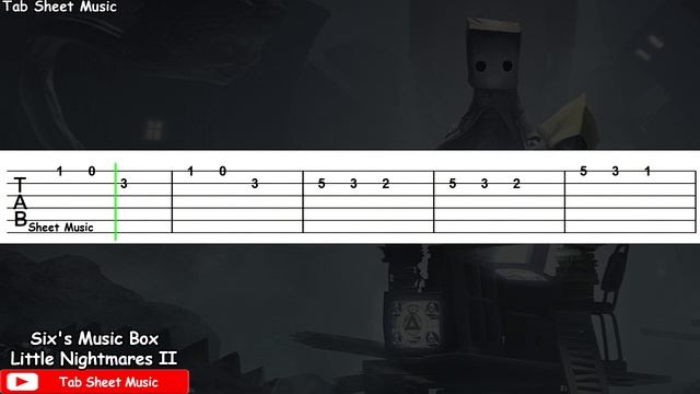 Little Nightmares 2 - Six's Music Box Guitar Tutorial смотреть онлайн
