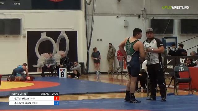 Greco-Roman 87 Round of 16 - Giorgi Tsirekidze (Geor) vs. Alfonso Antonio Leyva Yepez (Mexi) смотреть онлайн