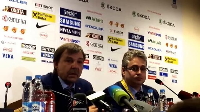 Олег Знарок хочет поговорить со шведом на улице