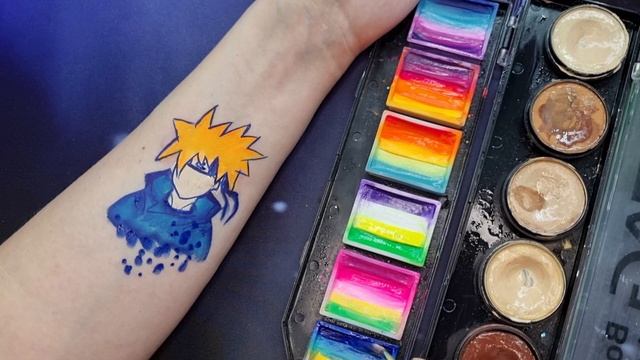Обучающий урок по аквагриму «Как рисовать и упрощать персонажей Аниме на потоке» от Надежды Андрюшк смотреть онлайн