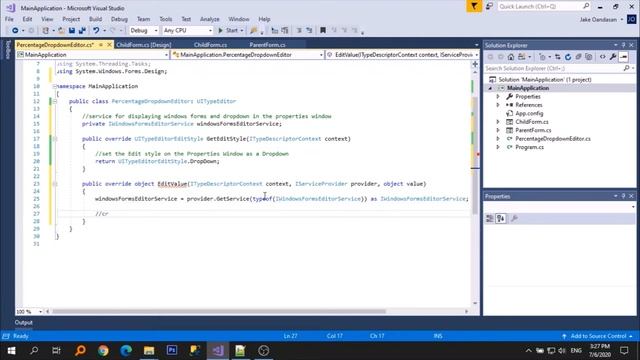 Custom Dropdown Selection in Properties Window смотреть онлайн