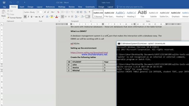 Setting up SQLite смотреть онлайн