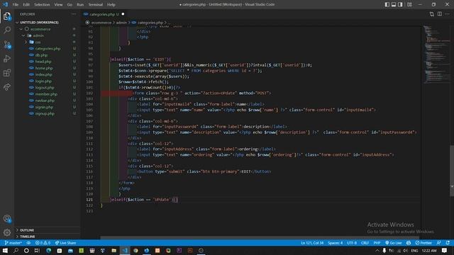 how to make E-commerce part(12) PHP+MySQL edit categories смотреть онлайн