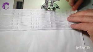 Пошив тюля на тесьме. Пошаговый процесс.