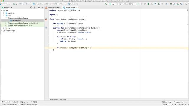 Android Kotlin ListView смотреть онлайн