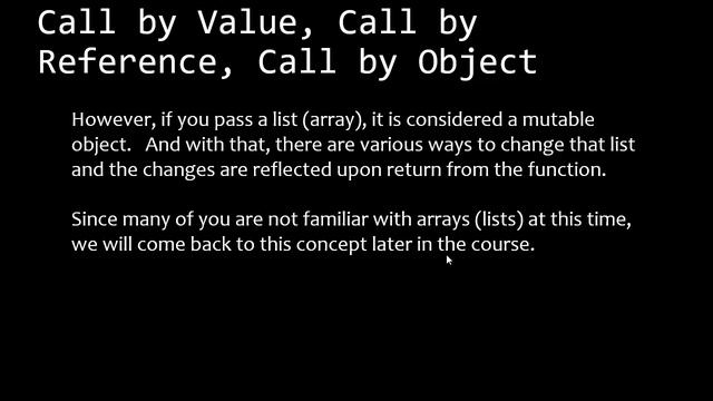 Passing Parameters in Python смотреть онлайн