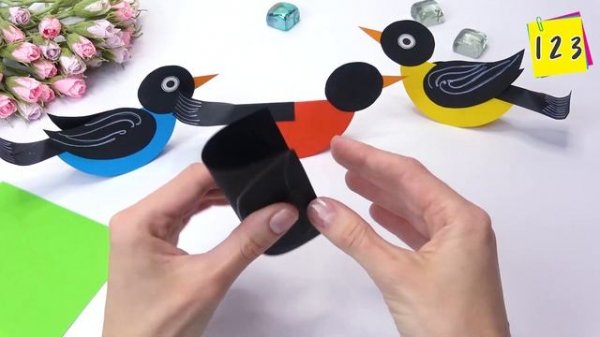 DIY paper toys | Easy paper birds making