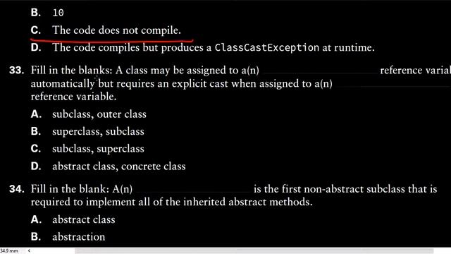 OCA JAVA SE 8 Programmer Guide Practice Test Chapter 7 # 31 - 40 смотреть онлайн