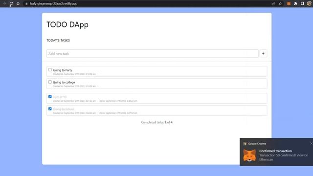 TODO Dapp 3.0 with Solidity | Next JS | Truffle | Tailwind CSS | SASS смотреть онлайн