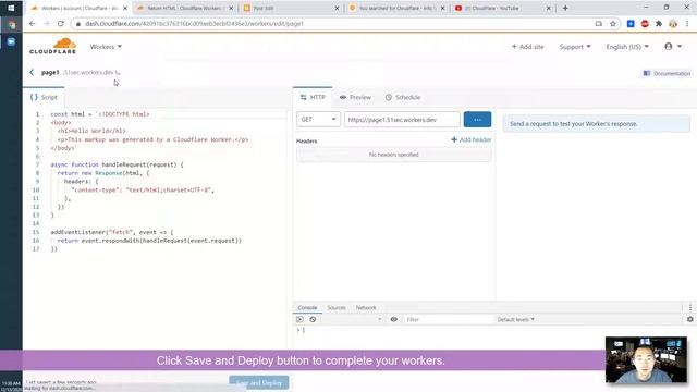 Hosting Static Page Using Cloudflare Workers смотреть онлайн