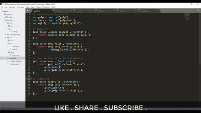 Gulp JS Crash Course in Hindi #4 - Using Plugins in Gulp смотреть онлайн