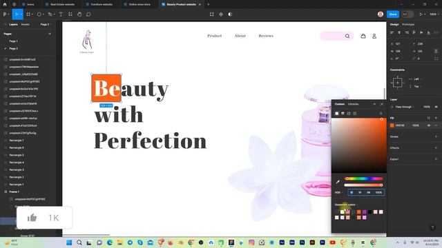 Beauty product website design in figma | Health and beauty websites designs смотреть онлайн