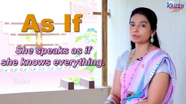 Spoken English Lesson | Usage of As & As If | Grammar Lesson | Kaizen English смотреть онлайн