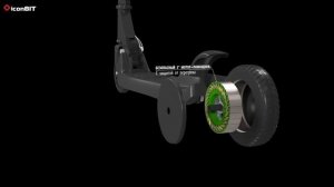 Детский электросамокат IconBIT Kick Scooter UNICORN