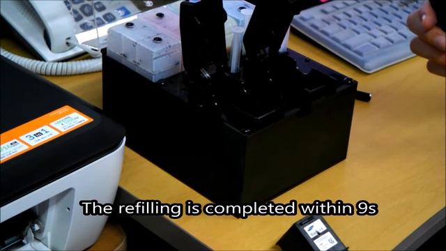 How to refill HP62 - HP Officejet 5740/5742/5745/8040/8045 смотреть онлайн