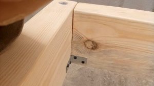 Кровать из бруса. Кровать своими руками за 50$