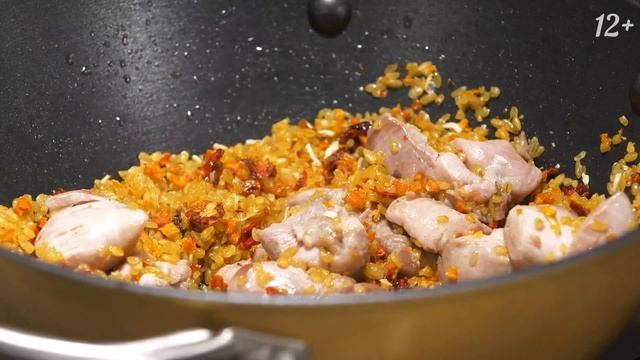 Плов из булгура с тыквой. Традиционное турецкое блюдо по легкому рецепту от бренда Yelli смотреть онлайн