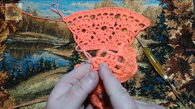 Платье для девочки 3-5 лет, крючком. 1 часть. Кокетка. Knit a beautiful dress hook. смотреть онлайн