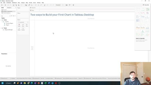 Two Ways to Build your First Chart in Tableau Desktop смотреть онлайн