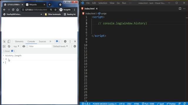 History Object in JS смотреть онлайн