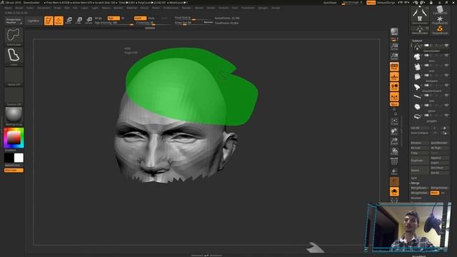 06 Zbrush для начинающих | PolyGroup-ы и скрывание (Урок)