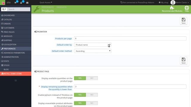 PrestaShop 1.6.x. How To Change Default Filtering Option On Products Page смотреть онлайн