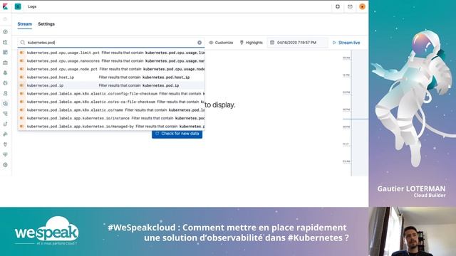 #WeSpeakCloud : "Comment mettre en place rapidement une solution d’observabilité dans Kubernetes ?" смотреть онлайн