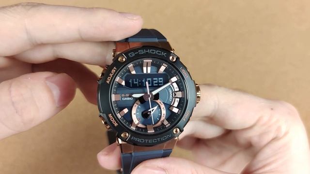 Stunning Rose Gold CASIO G-SHOCK GST-B200G-2A - Review  Carbon Core Guard G-Steel  MTG Alternativ