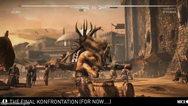 Mortal Kombat X - Goro vs D'Vorah Gameplay (60fps) [1080p] TRUE-HD QUALITY смотреть онлайн