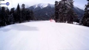 Архыз спуск по трассе В2