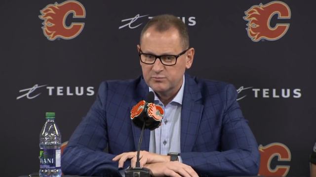 Matthew Tkachuk And Brad Treliving Discuss Three-Year Contract With Calgary Flames | FULL Scrum смотреть онлайн