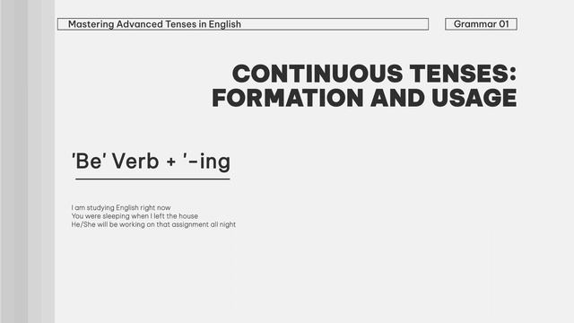 Grammar 01: Mastering Advanced Tenses in English - Understanding Complex Verb Tenses смотреть онлайн