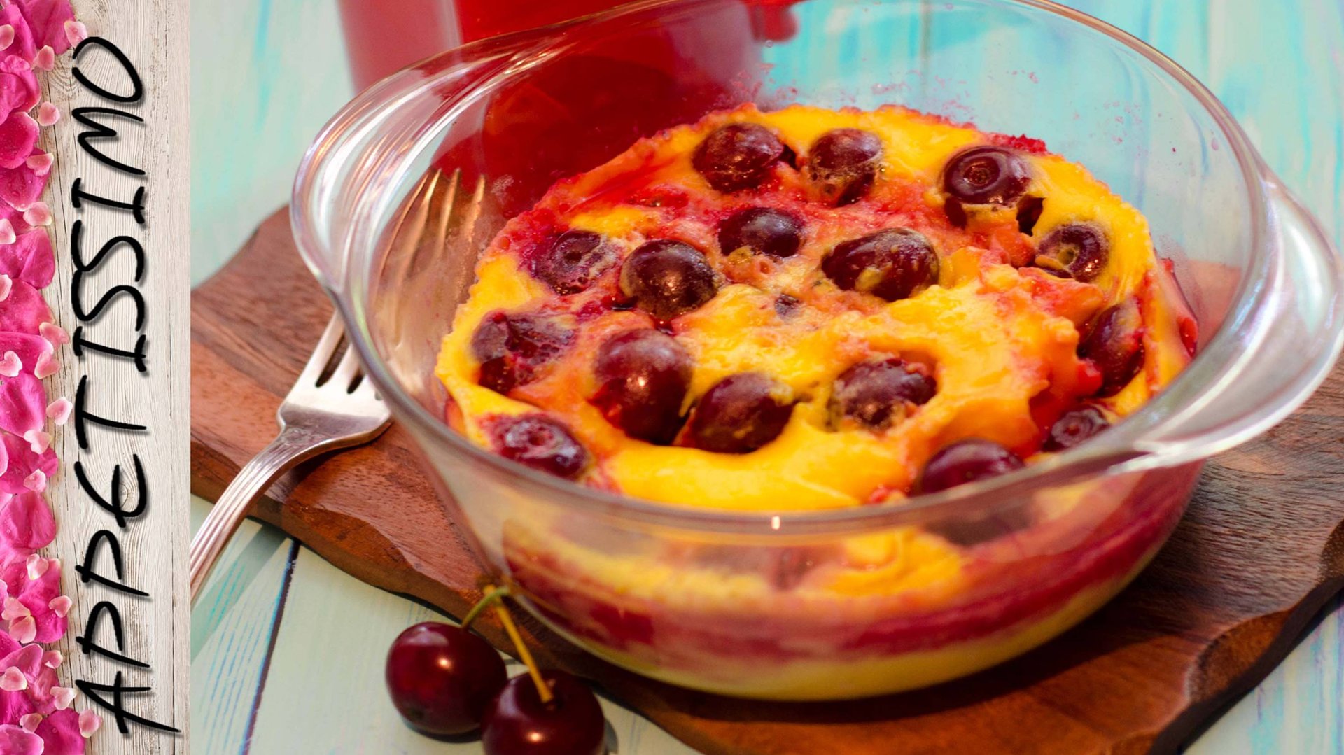 Французский пирог с вишней в микроволновке за 5 минут ☆ Пирог клафути с вишней без выпечки в духовке смотреть онлайн