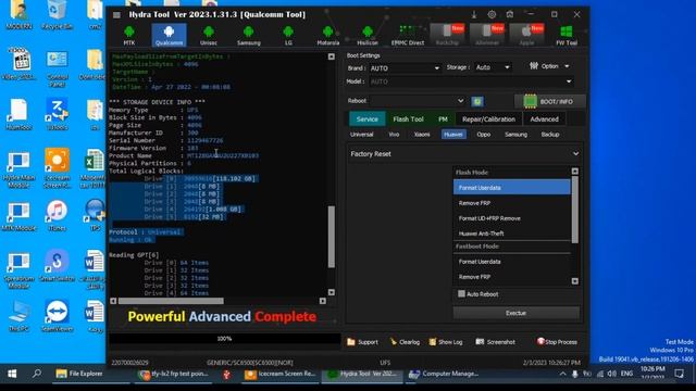 Honor X8 TFY-LX2 Frp Bypass With Hydra Tool |