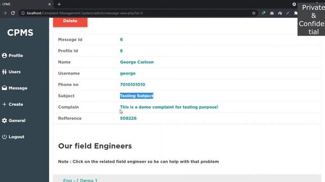 Complaint Management System Full PHP Project with Source Code смотреть онлайн