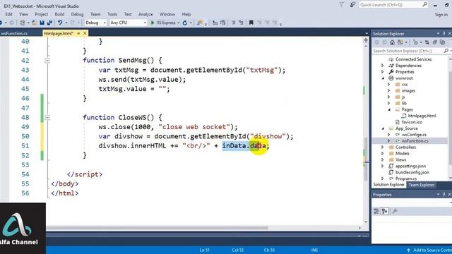 آموزش WebSocket - آموزش بستن کانکشن Connection در نرمافزار چت روم Chat room - قسمت 7 смотреть онлайн