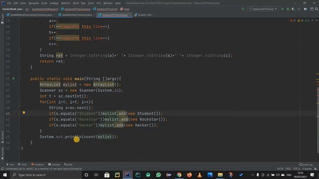 JAVA INSTANCEOF KEYWORD | HACKERRANK SOLUTION | JAVA OBJECT ORIENTED PROGRAMMING смотреть онлайн