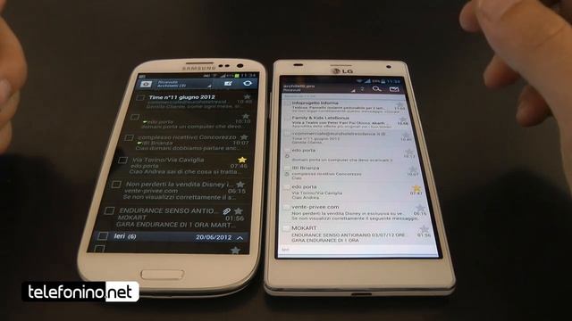 Samsung Galaxy S3 vs Lg Optimus 4x da Telefonino.net смотреть онлайн