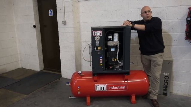 Fini Industrial Screw Air Compressor Insight. Fini MICRO 2.2-5.5 kW simple, silent and economical смотреть онлайн