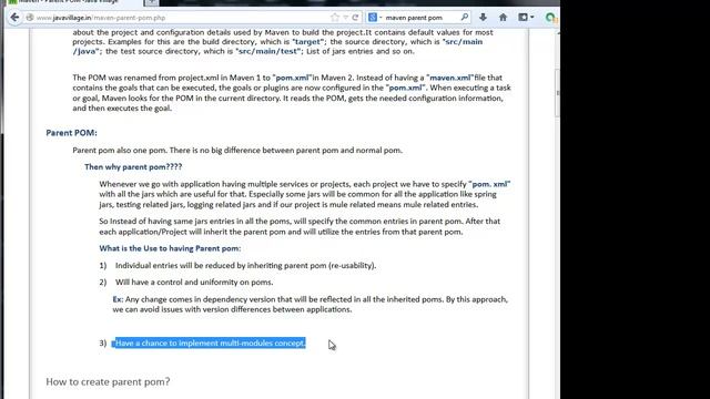 Maven Parent POM смотреть онлайн