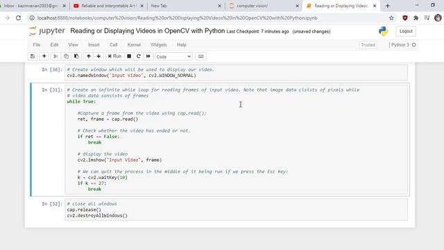 Reading or Displaying Videos in OpenCV with Python смотреть онлайн